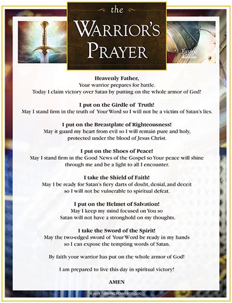 Download Free Prayer Warrior Printable