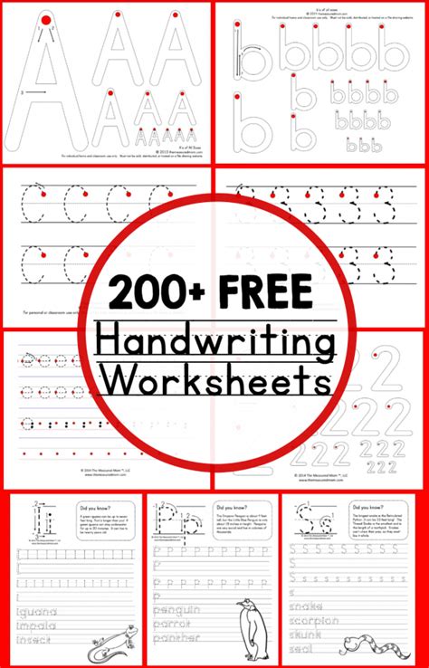 Free Pre K Handwriting Printables
