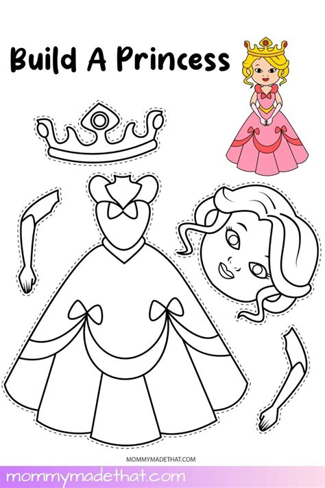 Download Free Preschool Princess Cut File Crafts