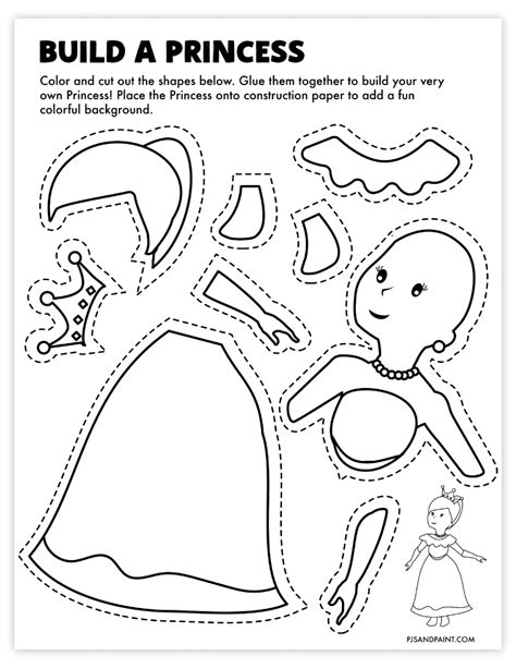 Download Free Preschool Princess Cut File Files For Crafts