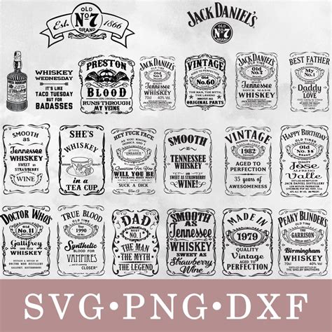 Download Free Prescription Whiskey Label Files DXF Files