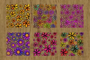 Download Free Pretty Doodle Daisy Flower Overlays Files DXF Files