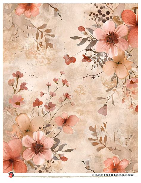 Download Free Pretty floral papers Files For Crafts