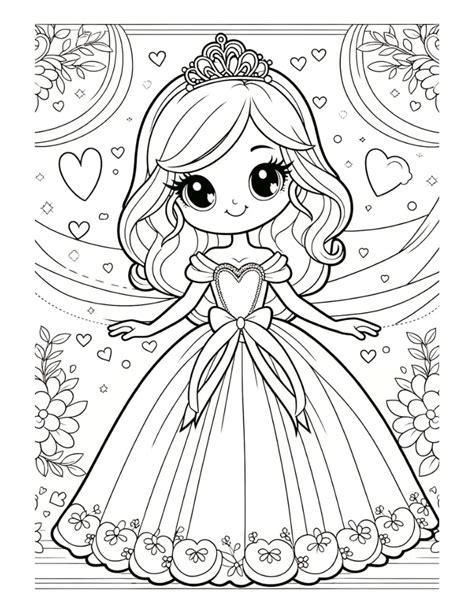 Free Princess Coloring Pages For 10 Year Olds