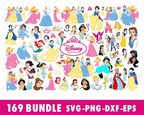 Download Free Princess collection Cricut SVG DXF Files
