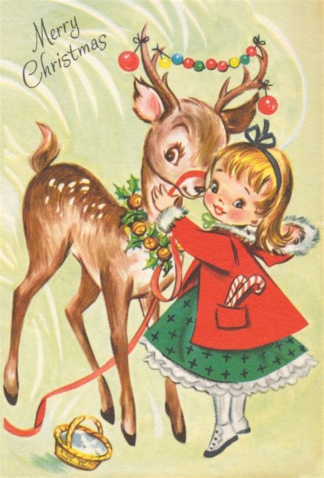 Free Printable 1950's Vintage Christmas Cards