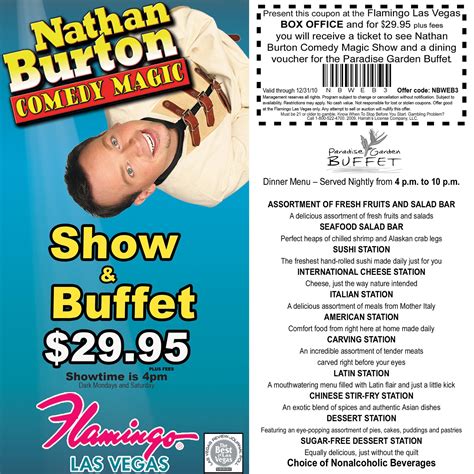 Free Printable 2 For 1 Buffet Coupons Las Vegas
