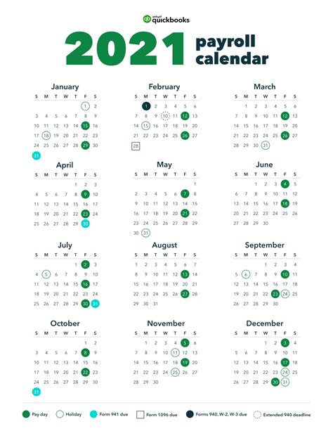 Free Printable 2021 Biweekly Payroll Calendar Template