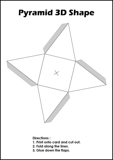 Free Printable 3d Shape Templates