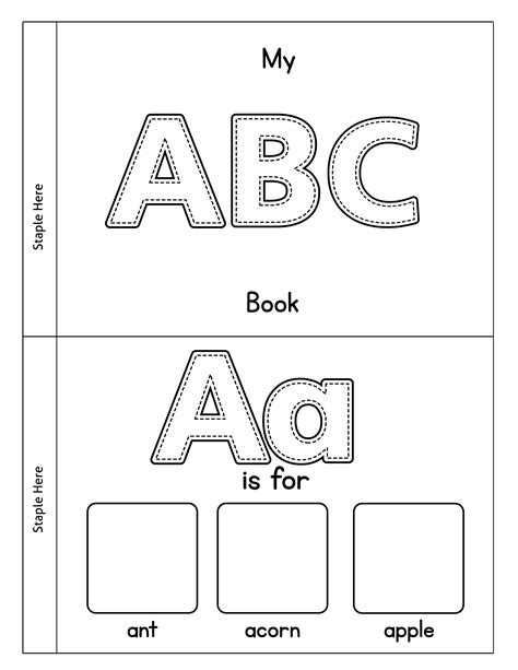 Free Printable Abc Book Template