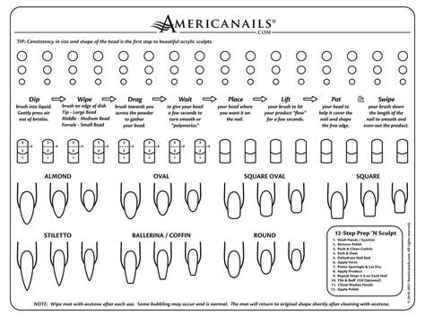 Free Printable Acrylic Nail Practice Sheet