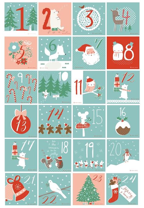Free Printable Advent Calendar Template