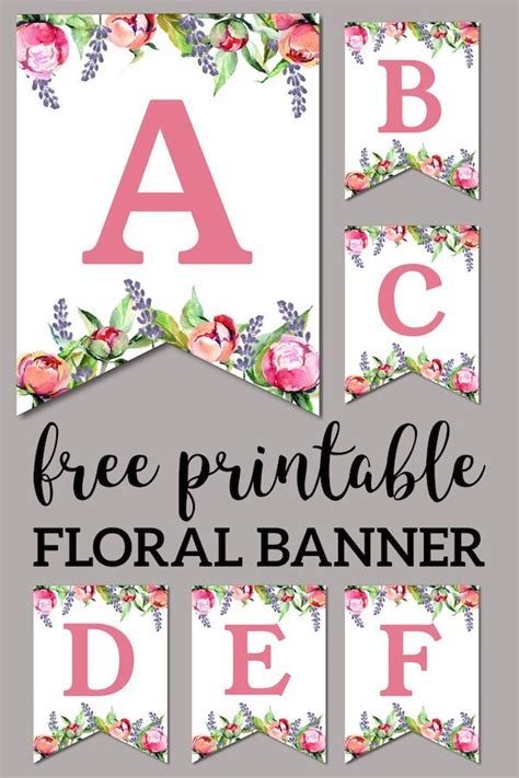 Free Printable Alphabet Banner