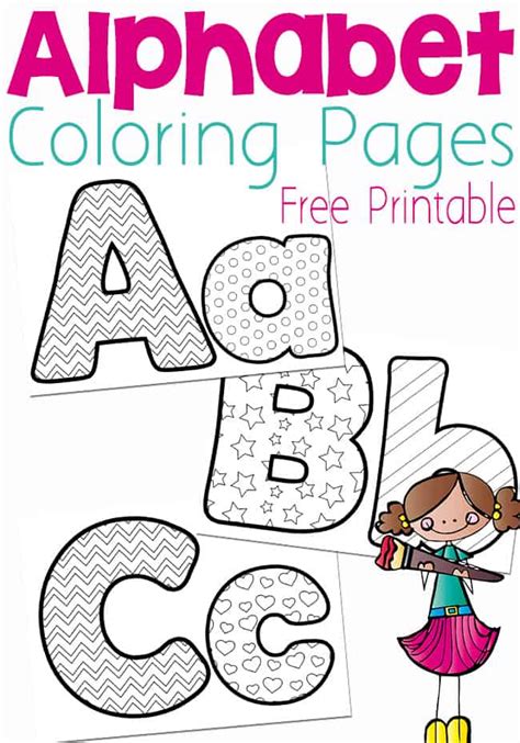 Free Printable Alphabet Letters Coloring Pages