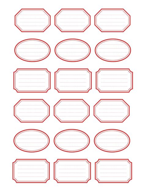 Free Printable And Editable Labels Templates