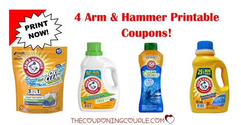 Free Printable Arm And Hammer Detergent Coupons