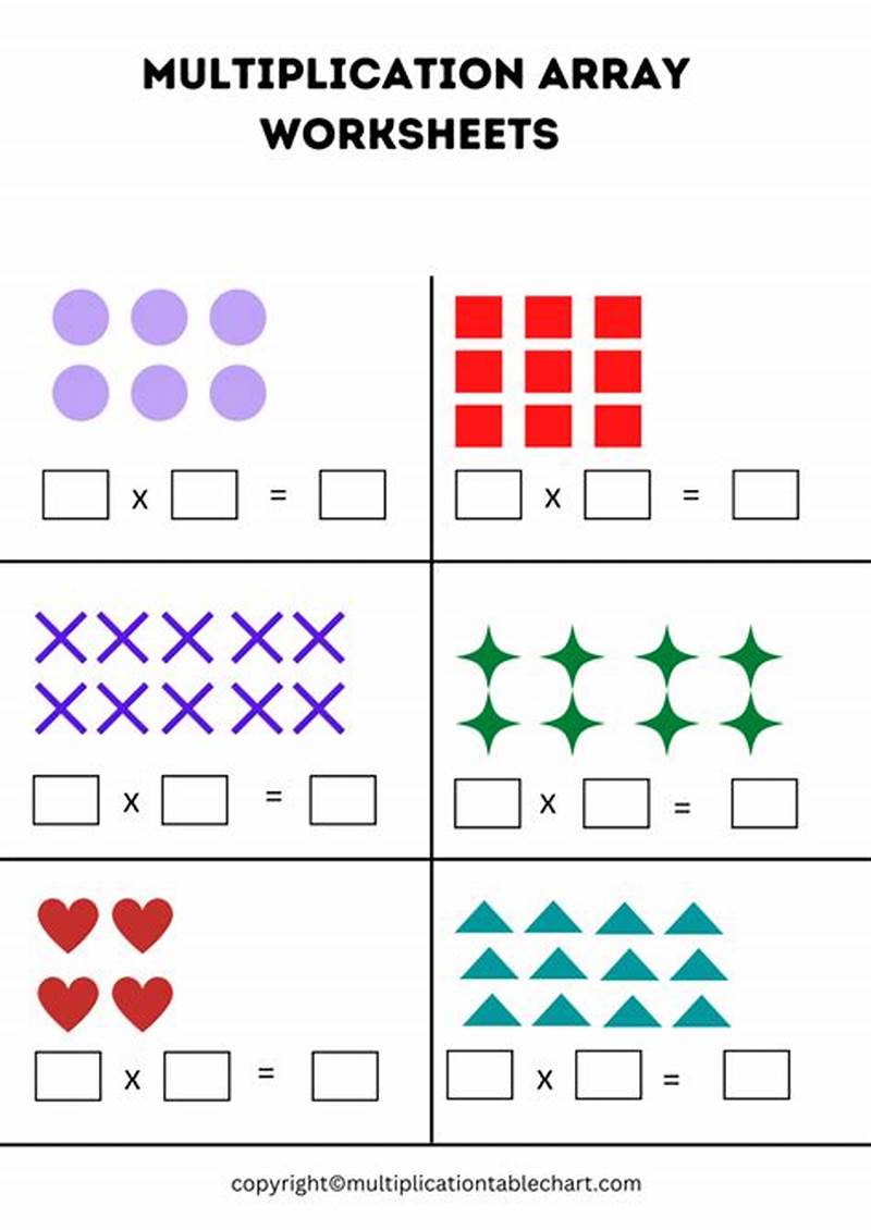 Free Printable Array Worksheets