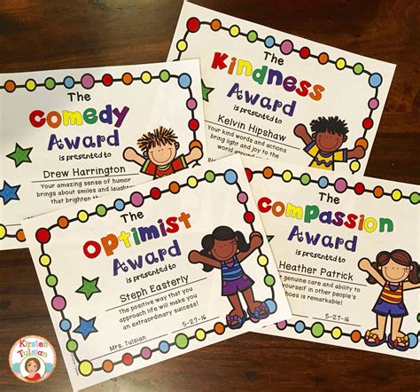 Free Printable Awards For Kindergarten