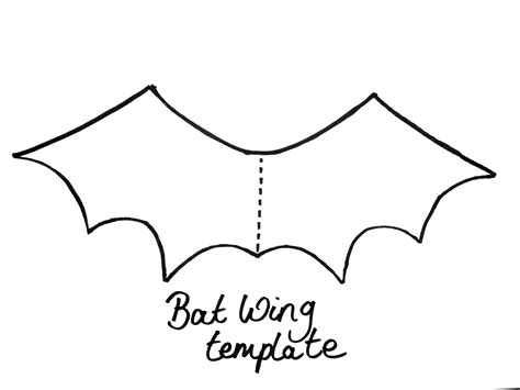 Free Printable Bat Wing Template