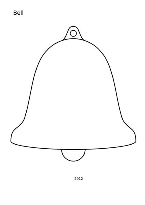 Free Printable Bell Template