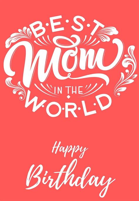 Free Printable Birthday Card For Mom
