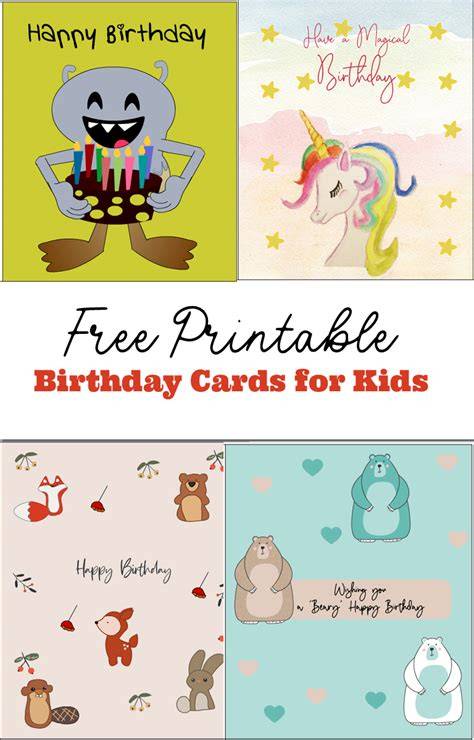 Free Printable Birthday Cards: Complete Guide For Beginners - SCIENCE ...