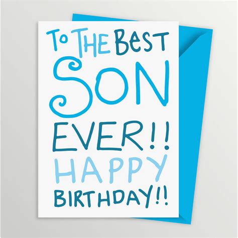 Free Printable Birthday Cards Son