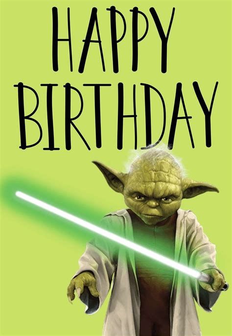 Free Printable Birthday Cards Star Wars