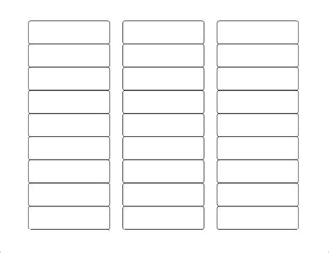 Free Printable Blank Labels Template