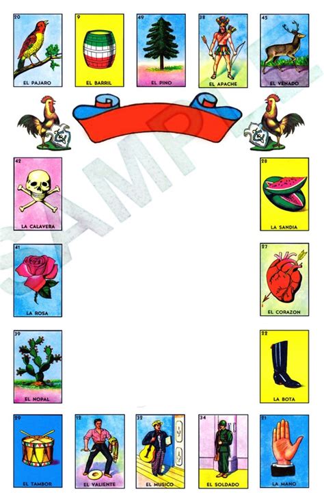 Free Printable Blank Loteria Template