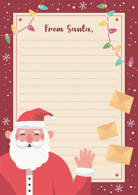 Free Printable Blank Santa Letter Template