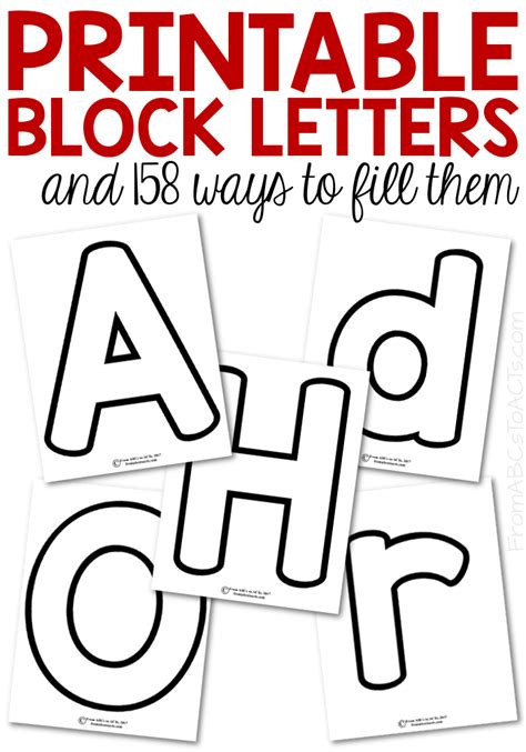 Free Printable Block Letters