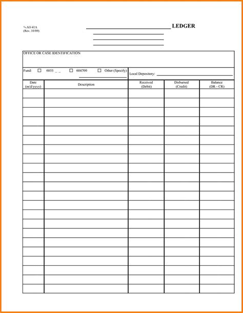 Free Printable Bookkeeping Forms