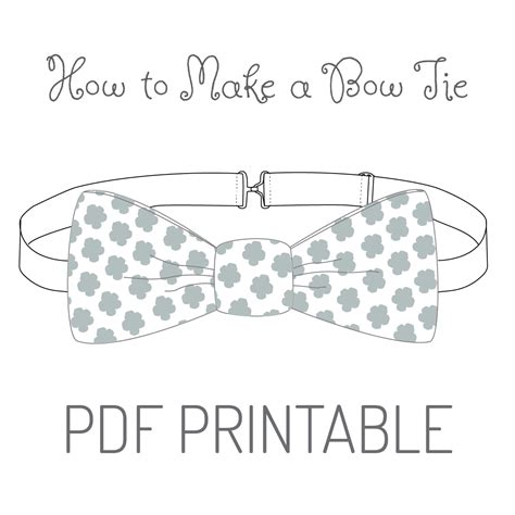 Free Printable Bow Tie Pattern
