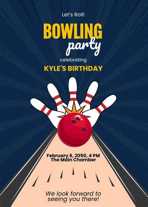 Bowling Invitation Template Luxury Free Printable Bowling Party