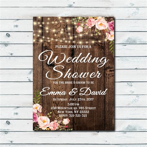 Free Printable Bridal Shower Invitations