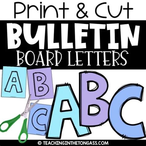 Free Printable Bulletin Board Letters Templates