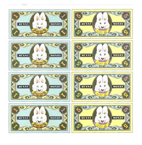 Free Printable Bunny Money