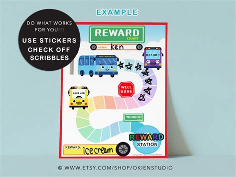 Free Printable Bus Behavior Charts
