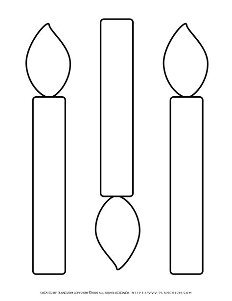 Free Printable Candle Template