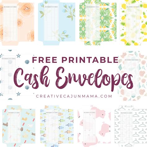 Free Printable Cash Envelopes