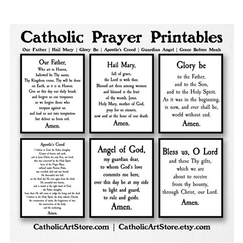 Free Printable Catholic Prayers