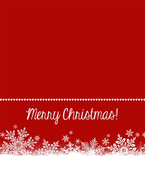 Free Printable Christmas Card Templates