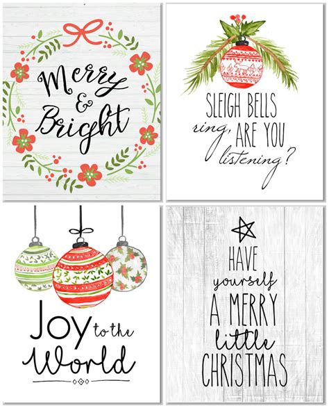 Free Printable Christmas Decor Printable