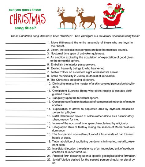 Free Printable Christmas Games Pdf