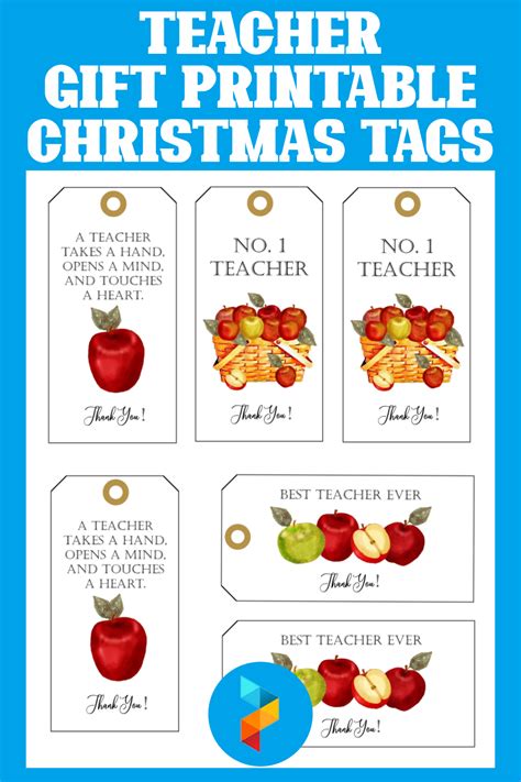 Free Printable Christmas Gift Tags For Teachers