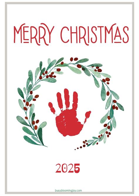 Free Printable Christmas Handprint Template