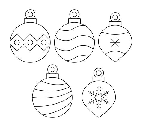 Free Printable Christmas Ornaments Stencils