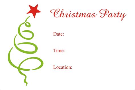 Free Printable Christmas Party Invitations