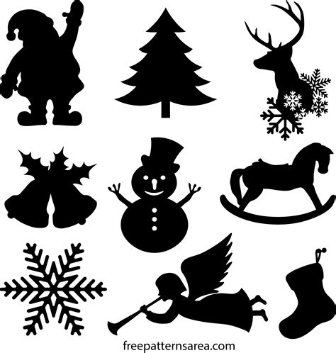 Free Printable Christmas Silhouettes